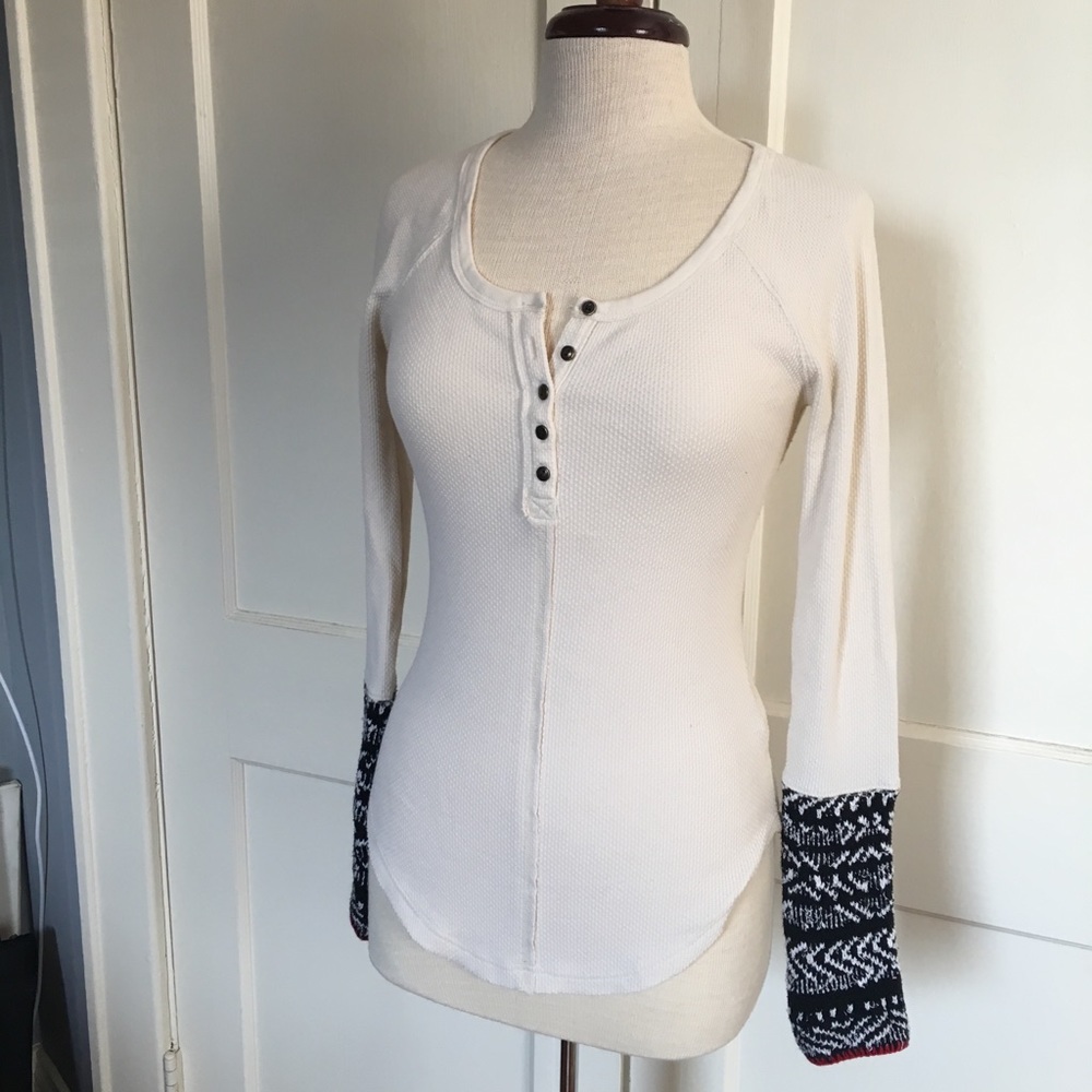 Free People Alpine Cuff Thermal in Ivory
